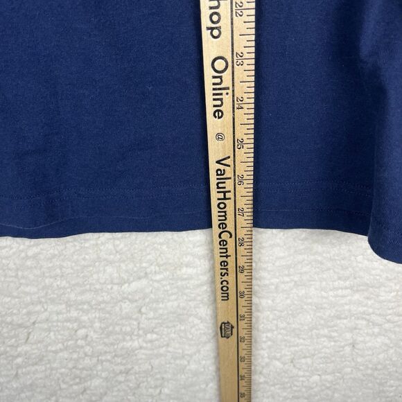 Patagonia long sleeve graphic t shirt‎ men Medium Logo On Back Navy Blue - Picture 5 of 5